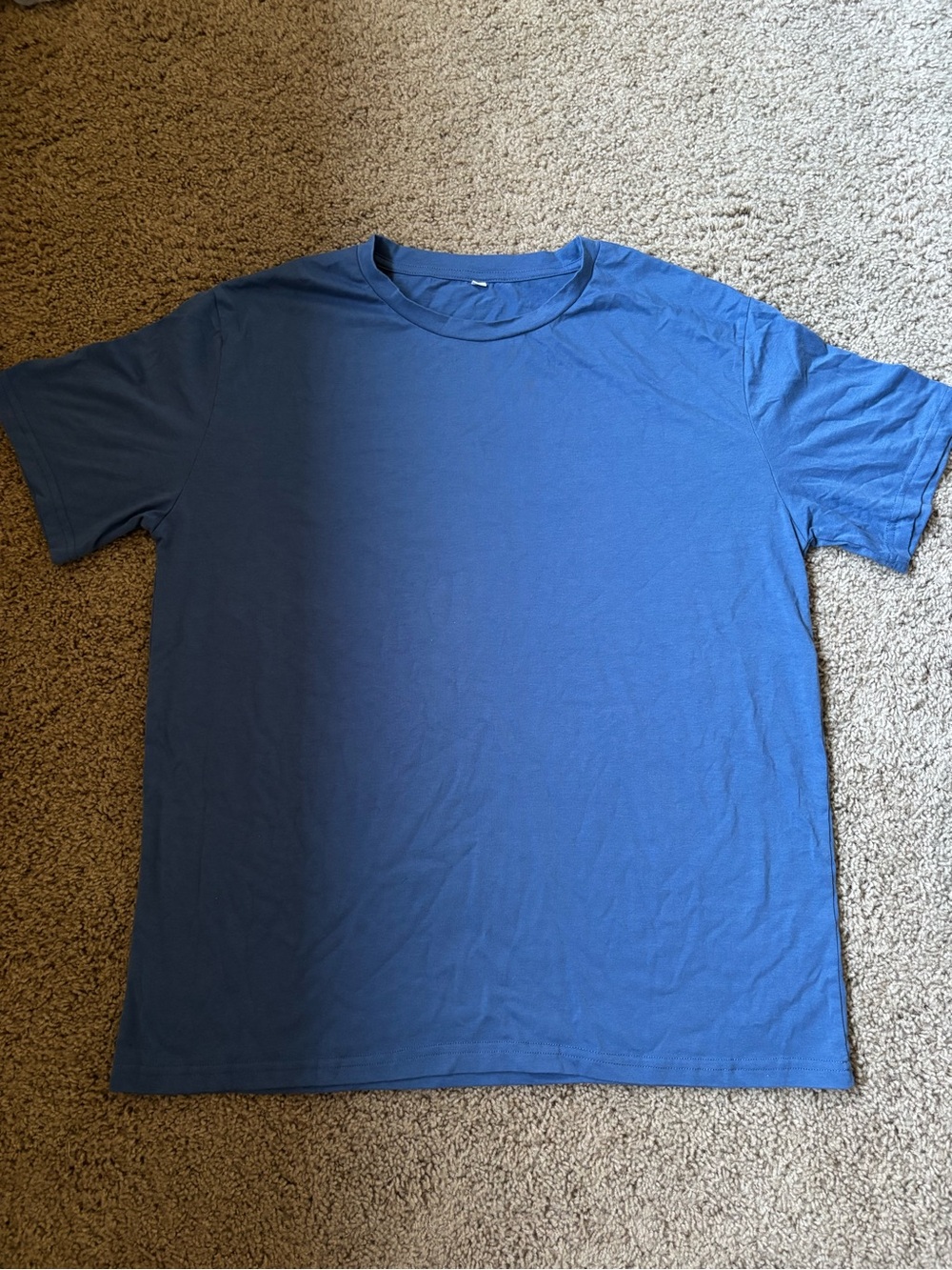 Classic Men's Blue Crew Neck T-Shirt